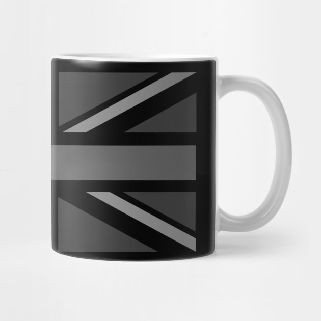 Monochrome Union Jack by Randomart